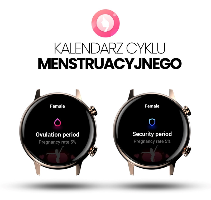 Smartwatch damski Manta Alexa Mini złoty - zdjęcie 12