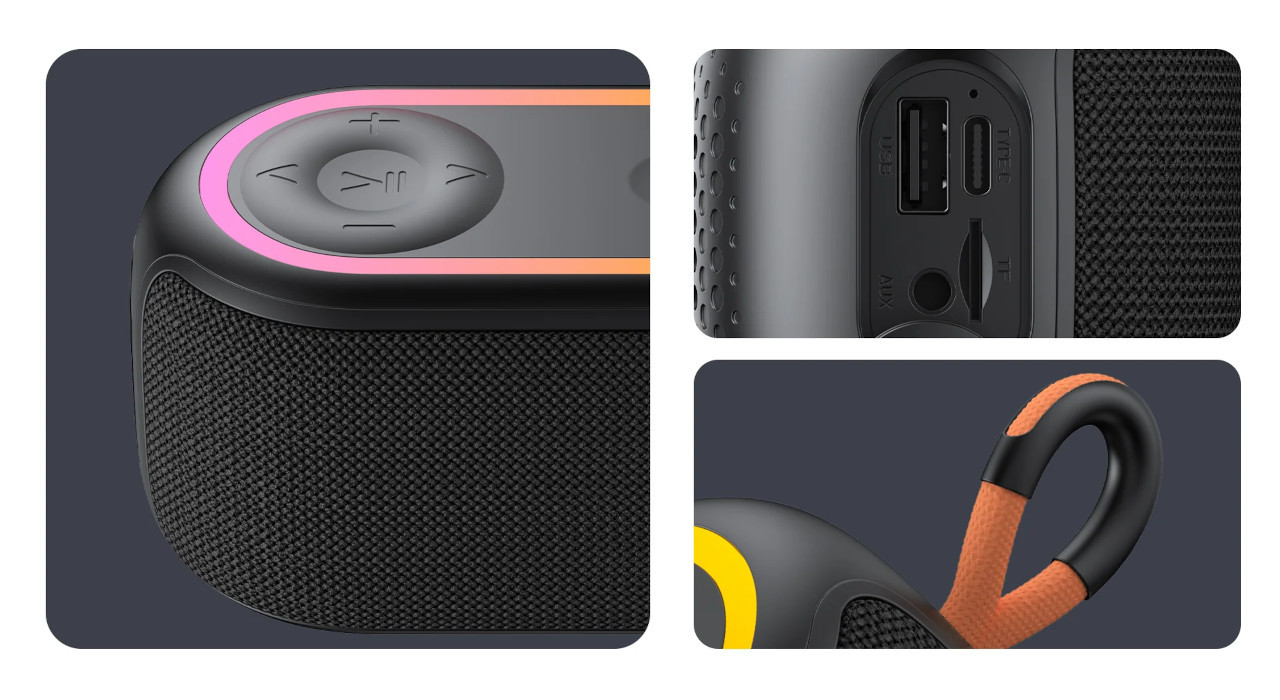 Głośnik bezprzewodowy bluetooth Havit SK809BT (czarny) - zdjęcie 4