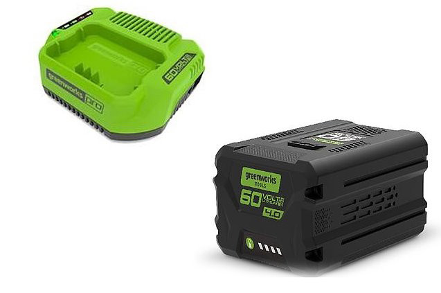 60V Zestaw ładowarka 2A + akumulator 4Ah GREENWORKS GSK60B4 - 2933807 - zdjęcie 1