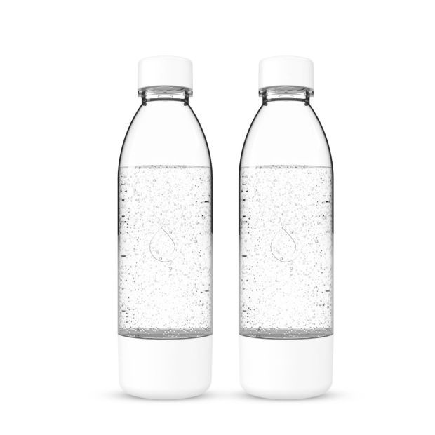 Zestaw dodatkowych butelek do saturatora Dafi PushAir 2x0,7L (białe) - zdjęcie 1