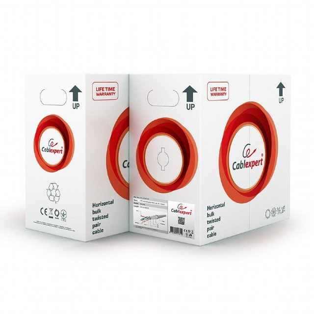 Gembird ftp kabel drut kat 5e awg24 100% miedź 305m fpc-5004e-so - zdjęcie 4