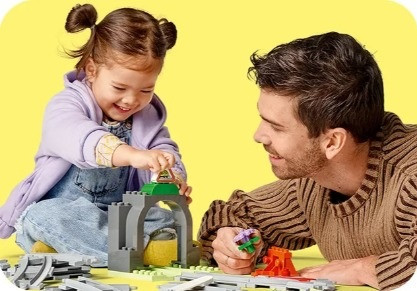 LEGO DUPLO TOWN 10425 Tunel i tory kolejowe - zestaw rozszerzający - zdjęcie 4