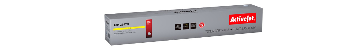 Activejet ATM-216YN Toner do drukarki Minolta, Zamiennik Konica Minolta TN216Y; Supreme; 26000 stron; żółty. - zdjęcie 6