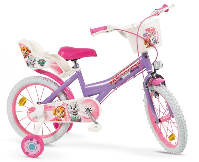 Rower dziecięcy 16" Psi Patrol Fiolet 1680 Girl TOIMSA - zdjęcie 1