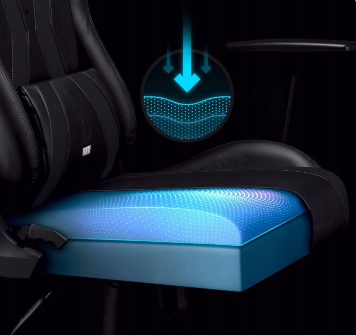 Fotel gamingowy DIABLO X-HORN 2.0 king fotel czarno-czarny - zdjęcie 9