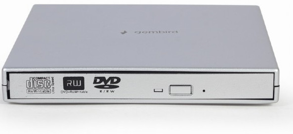 GEMBIRD NAGRYWARKA DVD, CD USB 2.0 SLIM SREBRNA - zdjęcie 1