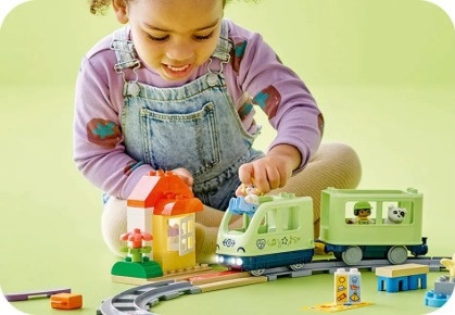 LEGO DUPLO TOWN 10427 Most i Tory Kolejowe - Zestaw Rozszerzający - zdjęcie 6