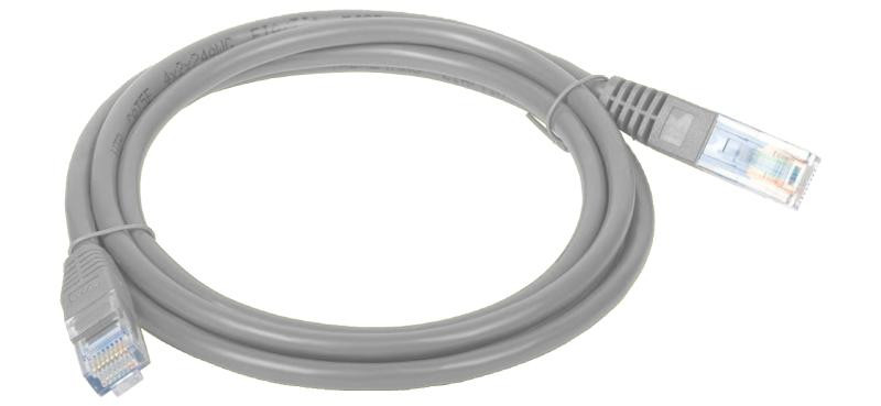 ALANTEC Patchcord UTP kat.5e 2.0m szary - zdjęcie 1