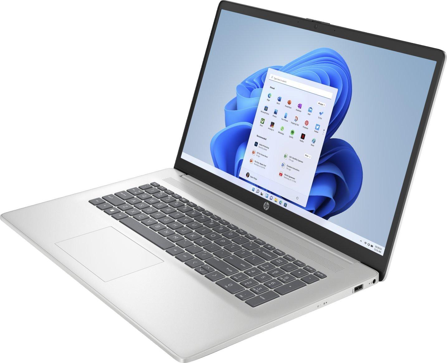 HP 17-CN4033CL Core 5 120U 17.3"FHD 16GB SSD512 BT BLKB Win11 Natural Silver (REPACK) 2Y - zdjęcie 3