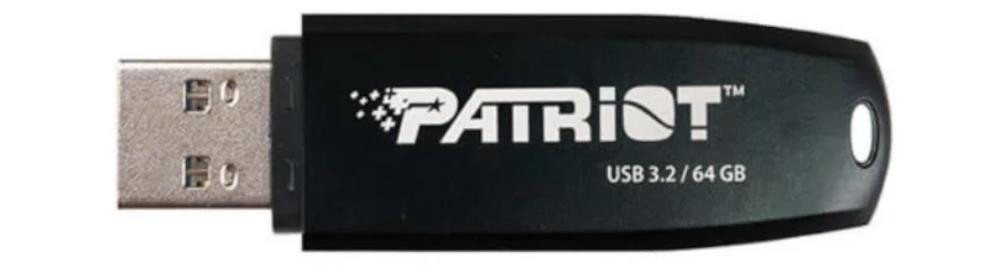 Patriot Core 64GB Type A USB 3.2 80MB/s czarny - zdjęcie 1