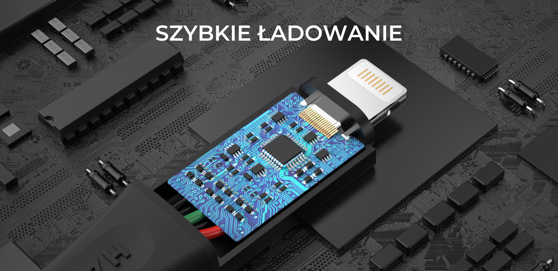 Havit CB6254 - kabel do ładowania USB typu C do USB typu C, 1 m (czarny) - zdjęcie 5