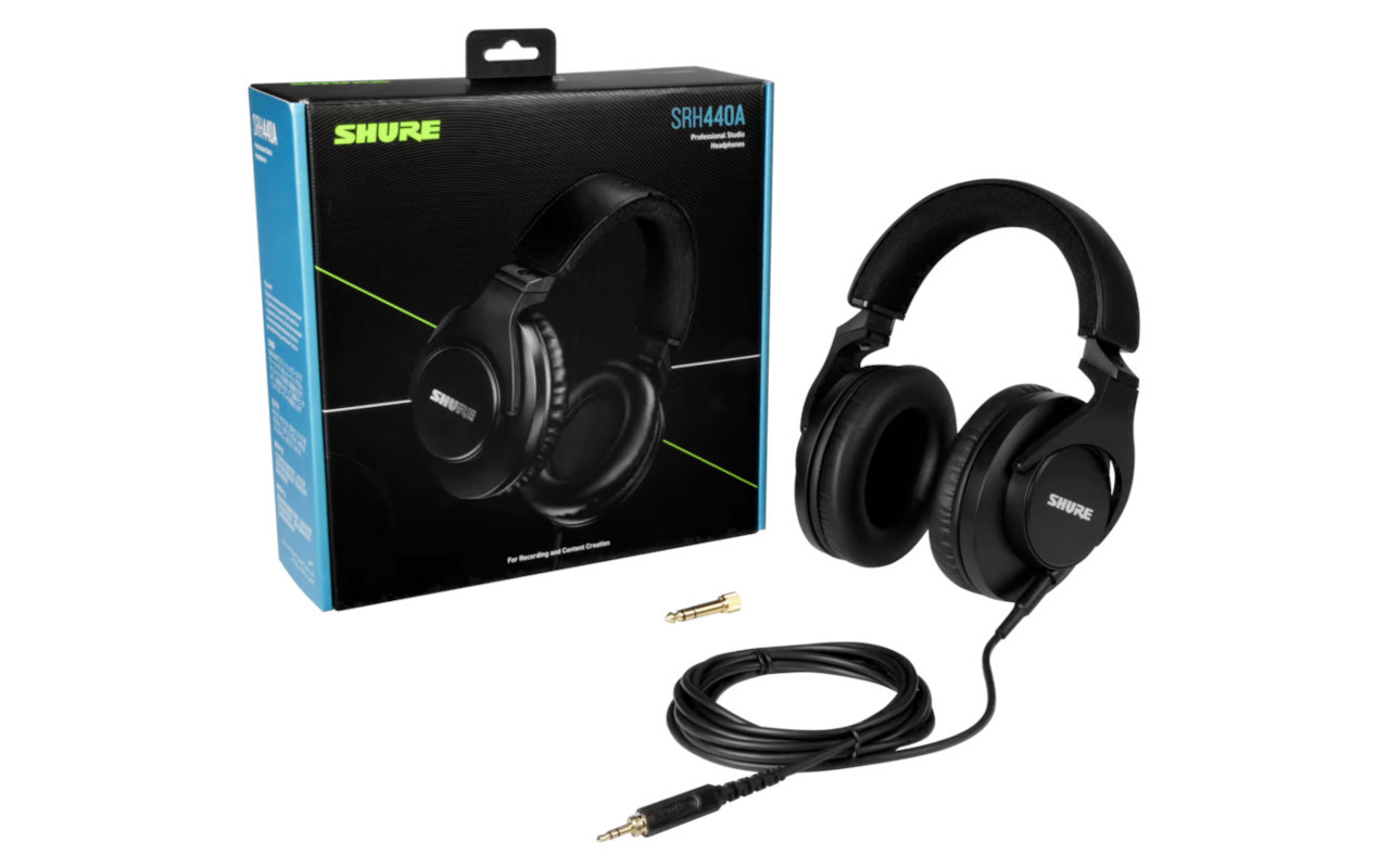 Shure SRH440A-EFS - Profesjonalne studyjne słuchawki nauszne, zamknięte - zdjęcie 2