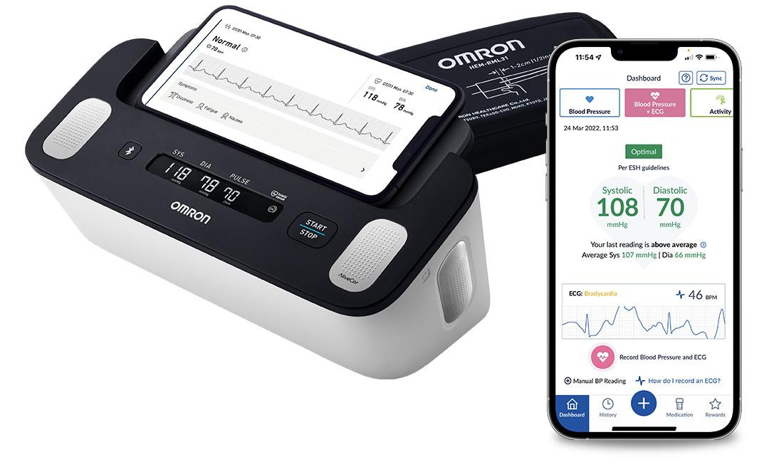 Ciśnieniomierz i monitor EKG Omron Complete 2w1 - zdjęcie 1