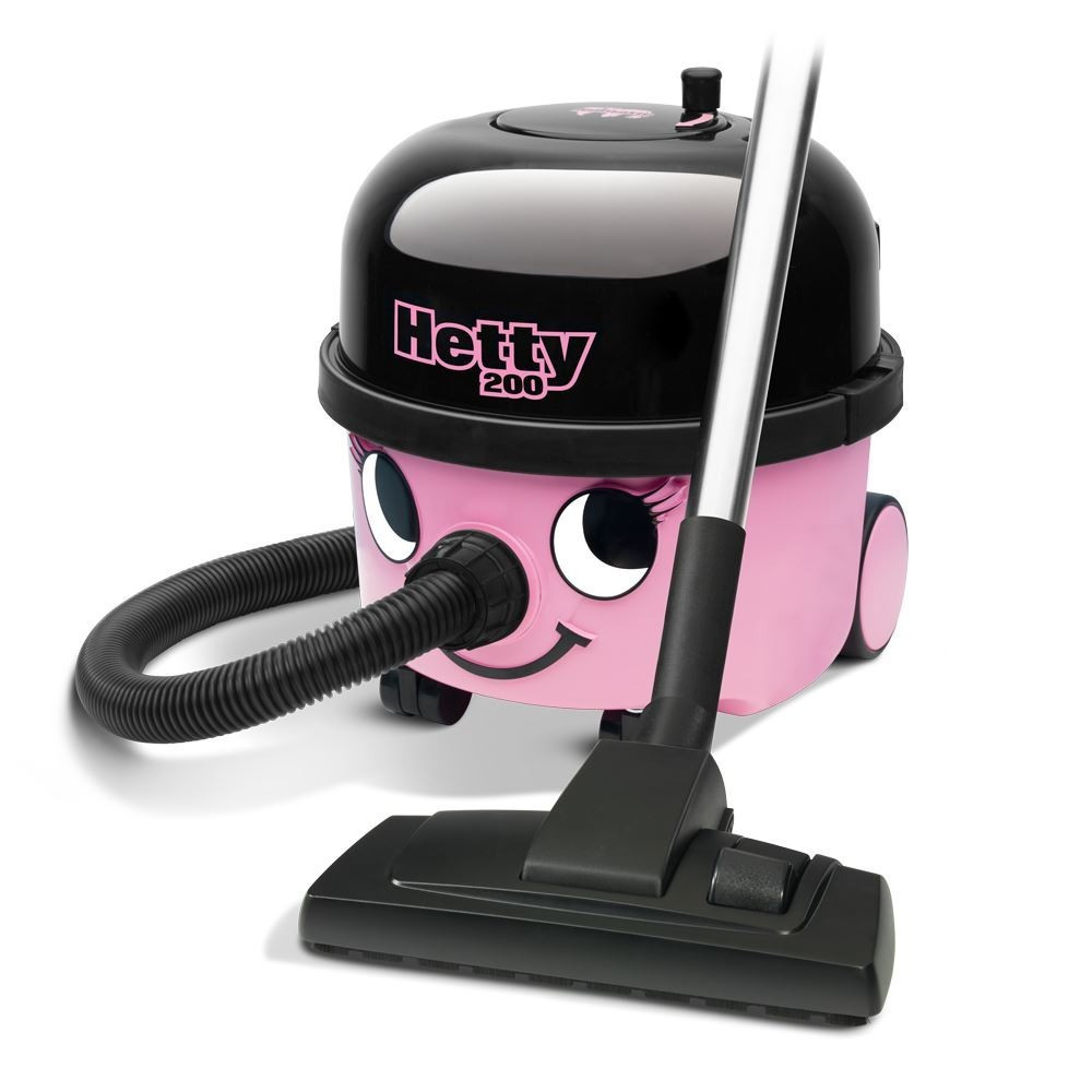 Odkurzacz workowy do zanieczyszczeń suchych Numatic HET200 Hetty 620W czarno-różowy - zdjęcie 1