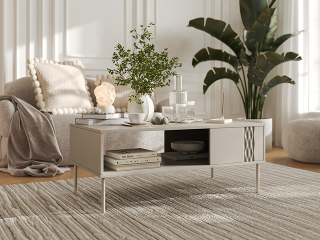 Ława/stolik TRESSE 110x60x40 kaszmir mat - zdjęcie 1