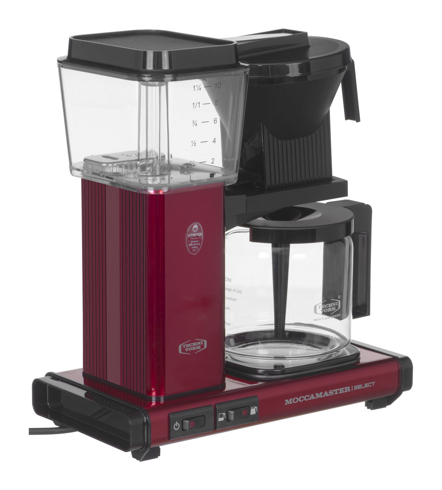 Moccamaster KBG Select metallic red ekspres przelewowy - zdjęcie 3