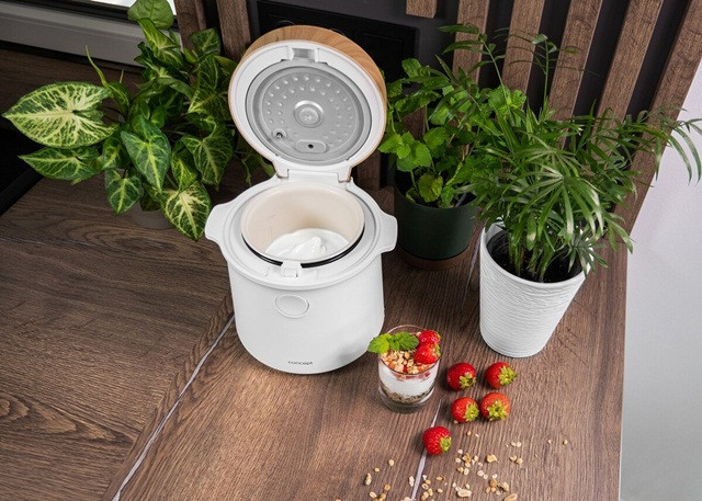 Ryżowar 1,5 l biały/drewno RE3030 CONCEPT - zdjęcie 4