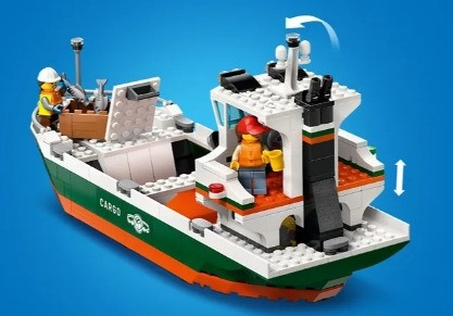 LEGO City 60422 Nadmorski port ze statkiem towarowym - zdjęcie 3