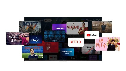 Telewizor TCL 75V6B LED 75'' 4K Ultra HD Google TV Dolby Audio DVB-T2 Czarny - zdjęcie 11