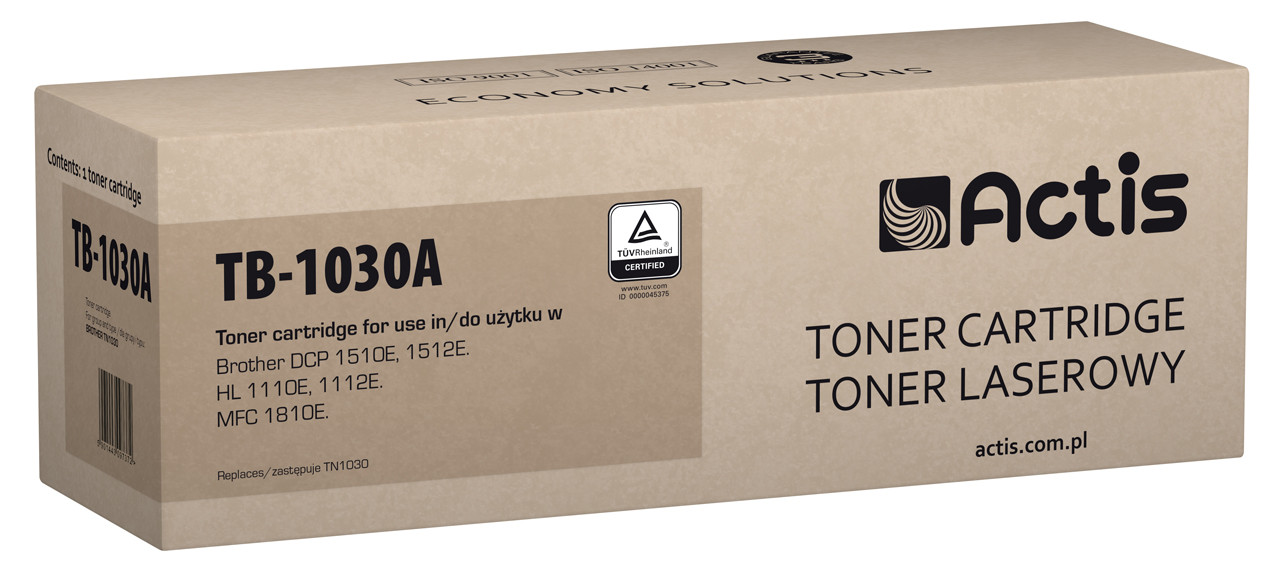 Actis TB-1030A Toner do drukarki Brother, Zamiennik Brother TN-1030; TN1030; Standard; 1000 stron; czarny - zdjęcie 1