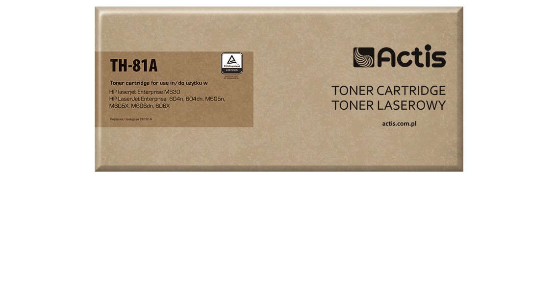 Actis TH-81A Toner do drukarki HP Zamiennik HP 81A CF281A; Standard; 10500 stron; czarny. - zdjęcie 1