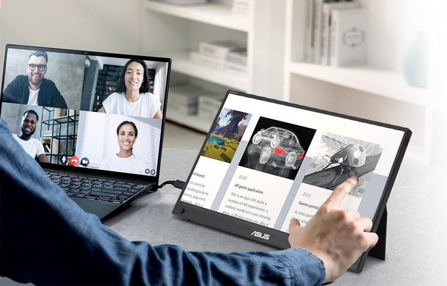 MONITOR ASUS 15,6" MB16AHT ZenScreen Touch - zdjęcie 3