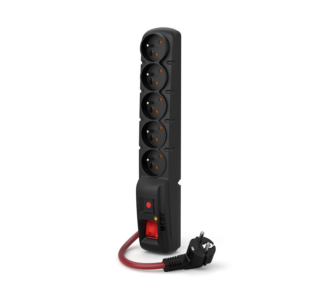 Listwa zasilająca Acar F5 Power 16A (1,5m ; czarny) - zdjęcie 1