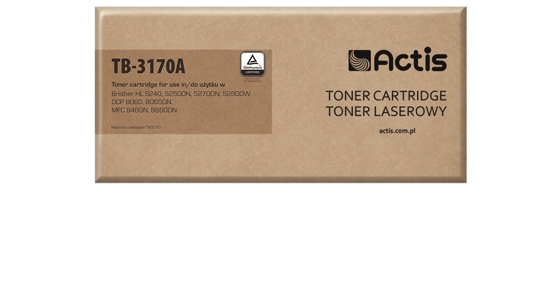 Actis TB-3170A Toner do drukarki Brother, Zamiennik Brother TN-3170; Standard; 7000 stron; czarny. - zdjęcie 1