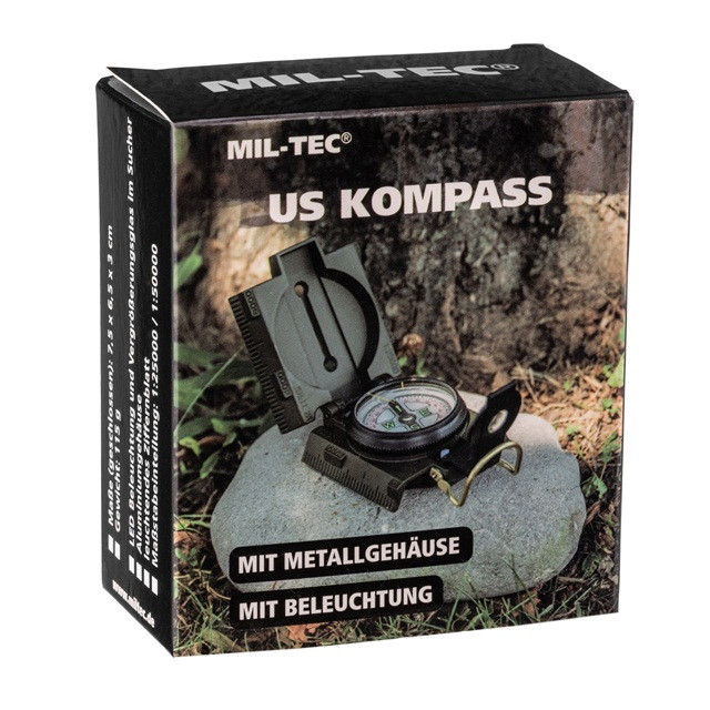 Kompas, Busola Mil-Tec US Metal z podświetleniem - zdjęcie 2