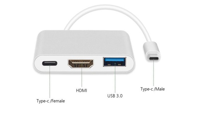 MACLEAN ADAPTER USB-C - HDMI USB 3.0 MCTV-840 - zdjęcie 2