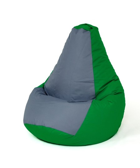 Pufa worek sako GRUSZA zielony-szary XXL 140x100 - zdjęcie 1