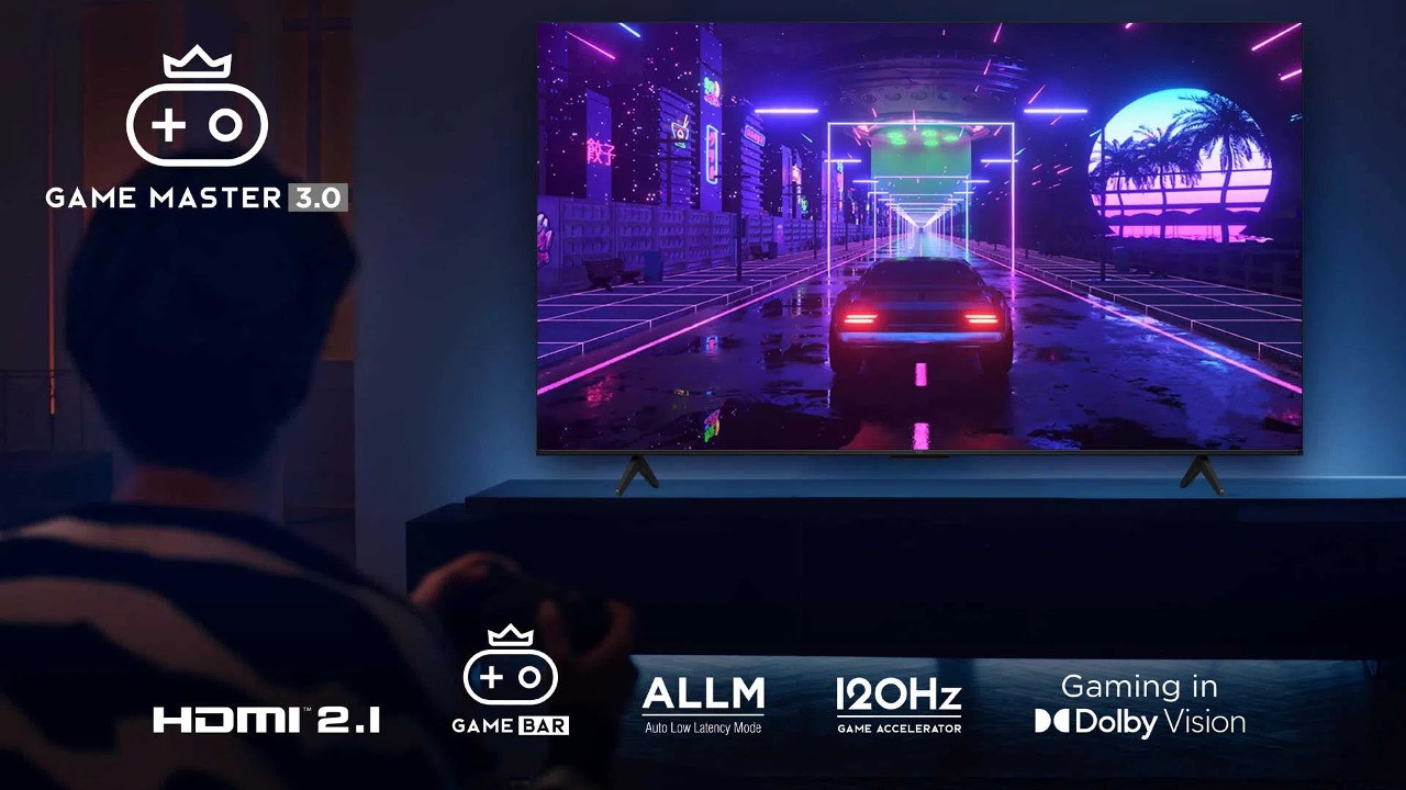 Telewizor TCL 55T7B QLED 55" 4K Ultra HD Google TV Dolby Vision DVB-T2 Czarny - zdjęcie 6