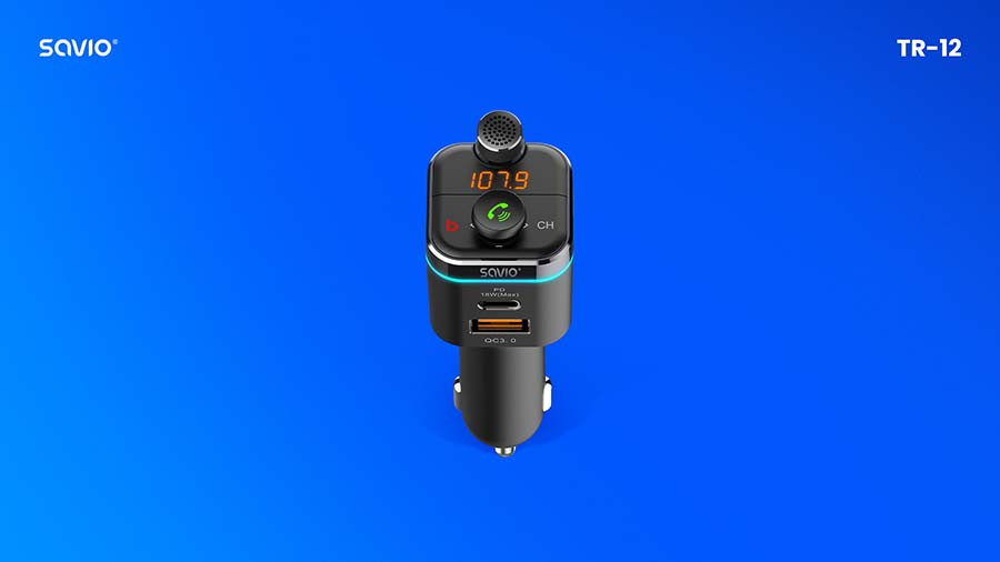 SAVIO TRANSMITER FM BLUETOOTH TR-12 - zdjęcie 1