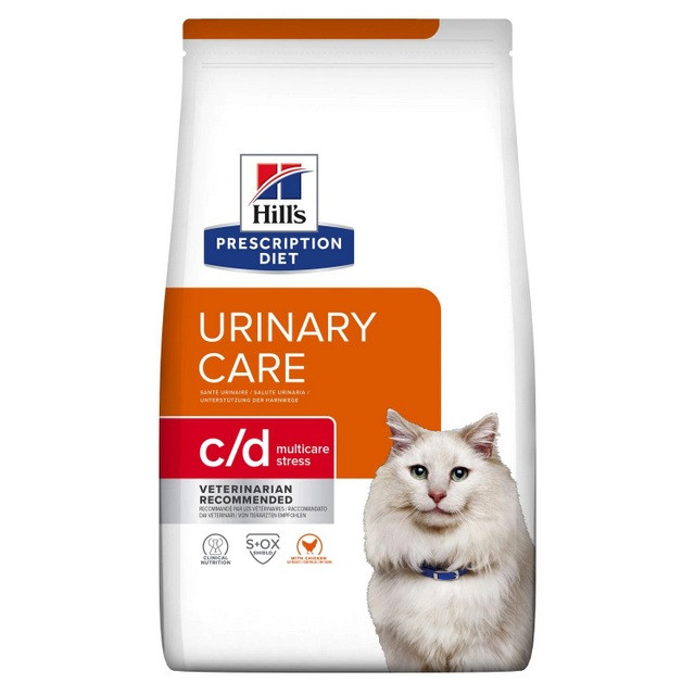 HILL'S Prescription Diet Urinary Care Feline c/d Multicare Stress Chicken - sucha karma dla kota - 3 kg - zdjęcie 2