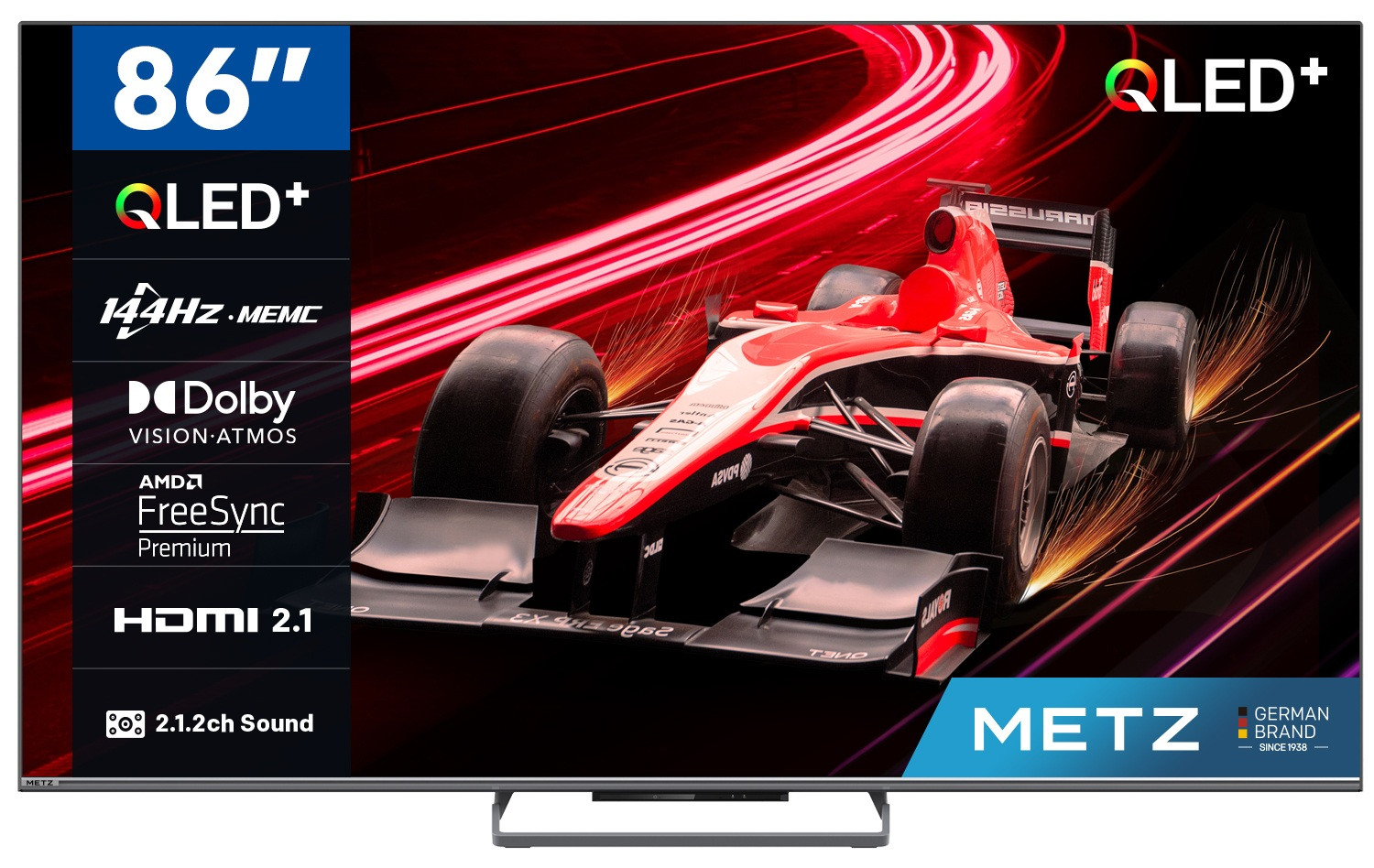 Telewizor 86" METZ QLED 86MQE8000Z 144Hz 4K Ultra HD Google TV HDR HLG Dolby VISION-ATMOS HDMI 2.1 - zdjęcie 1