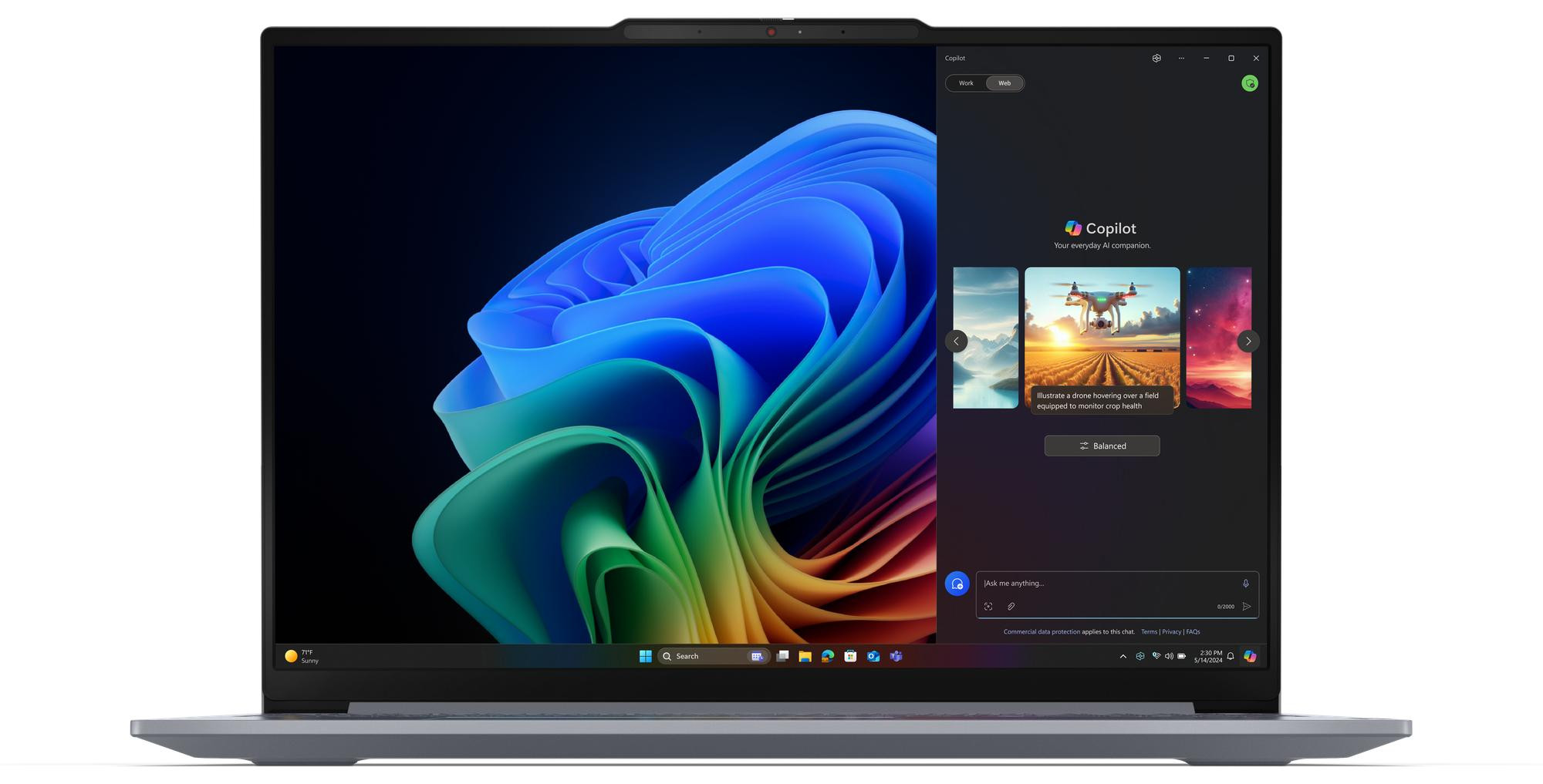 Lenovo ThinkBook 16 G7 QOY Snapdragon X Plus X1P-42-100 16" WUXGA IPS 300nits AG 60Hz 32GB DDR5 SSD1TB Qualcomm Adreno 84Wh W11Pro Luna Grey 3Y Onsite - zdjęcie 1