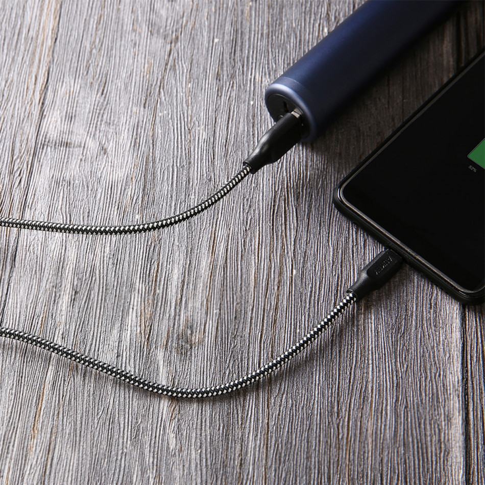 AUKEY KABEL USB-A - MICROUSB 2.0, QC 12W, 2M - zdjęcie 2