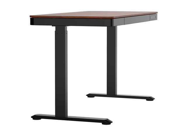 Zestaw Biurko TUCKANO czarny/orzech + Fotel ergonomiczny GEMBIRD czarny - zdjęcie 2
