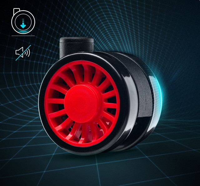 Fotel gamingowy DIABLO X-ONE 2.0 normal fotel czarno-czerwony - zdjęcie 5