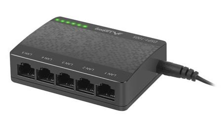 LANBERG SWITCH DSP1-1005 (5-PORT, 1GB/S) - zdjęcie 1