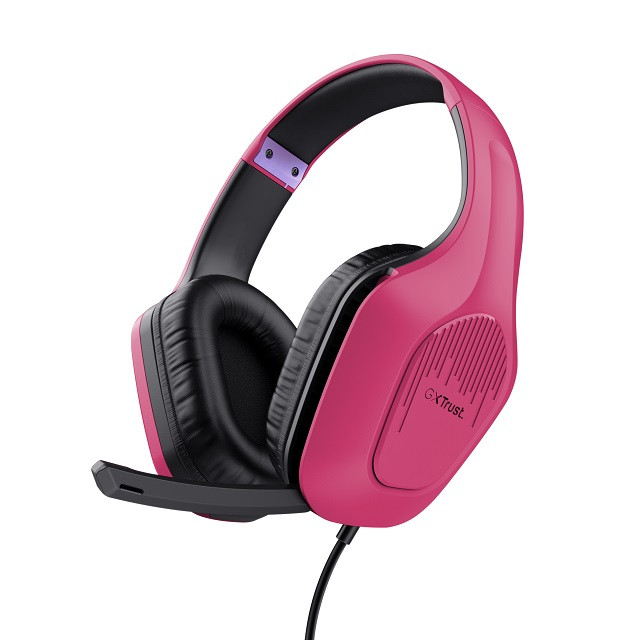 Słuchawki TRUST GXT415P ZIROX HEADSET - PINK 24992 - zdjęcie 1