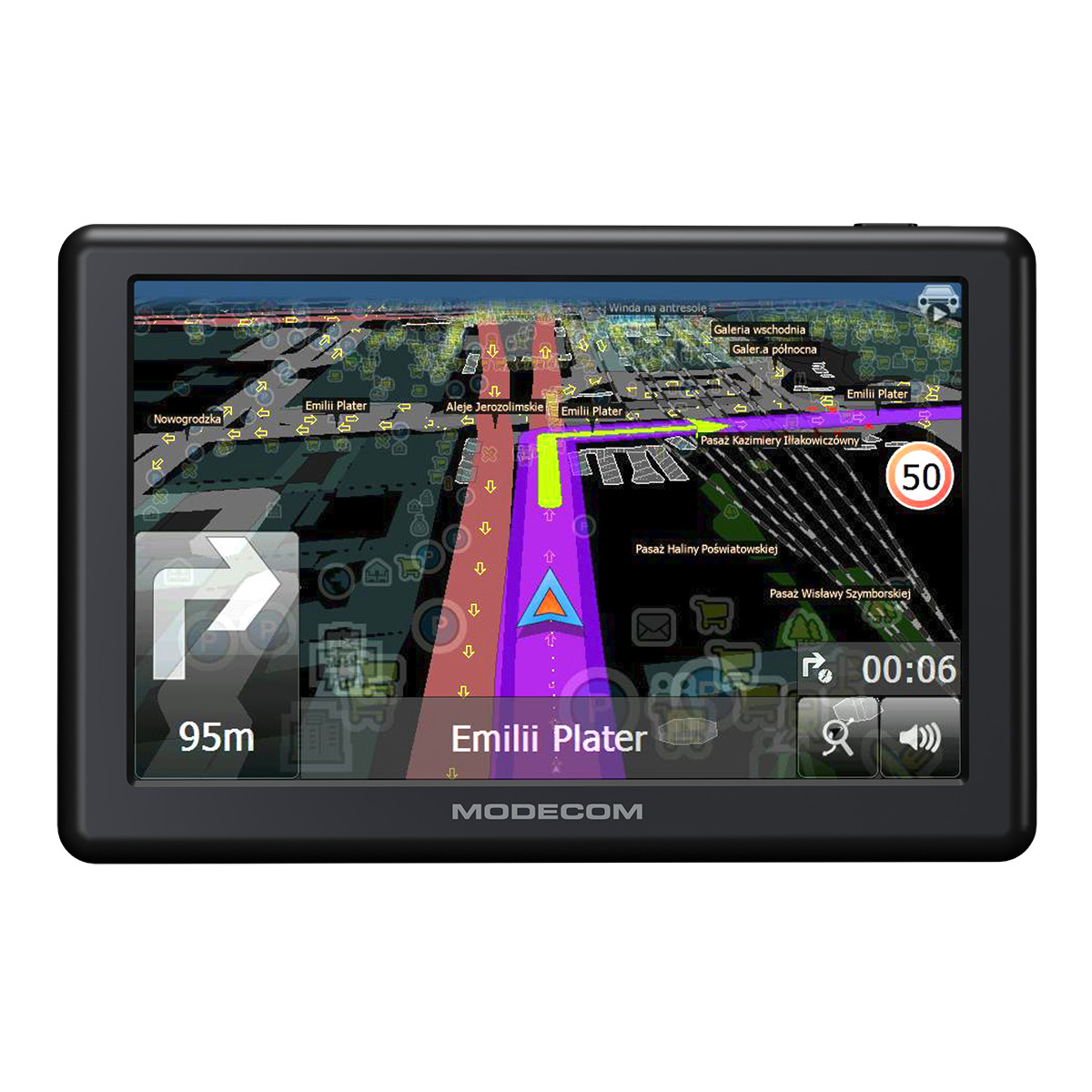 MODECOM NAWIGACJA FREEWAY CX 5.0 + MAPAFACTOR EU - zdjęcie 3
