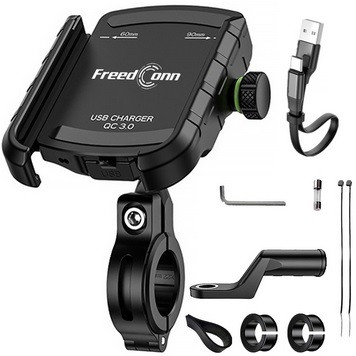 Uchwyt i ładowarka FreedConn MC10K-V2 CQ3 36W - zdjęcie 4