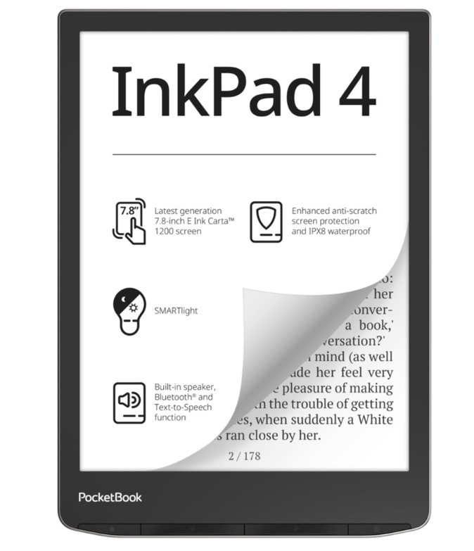 Czytnik e-booków PocketBook 743 InkPad 4 7,8" 32GB Wi-Fi Silver - zdjęcie 1