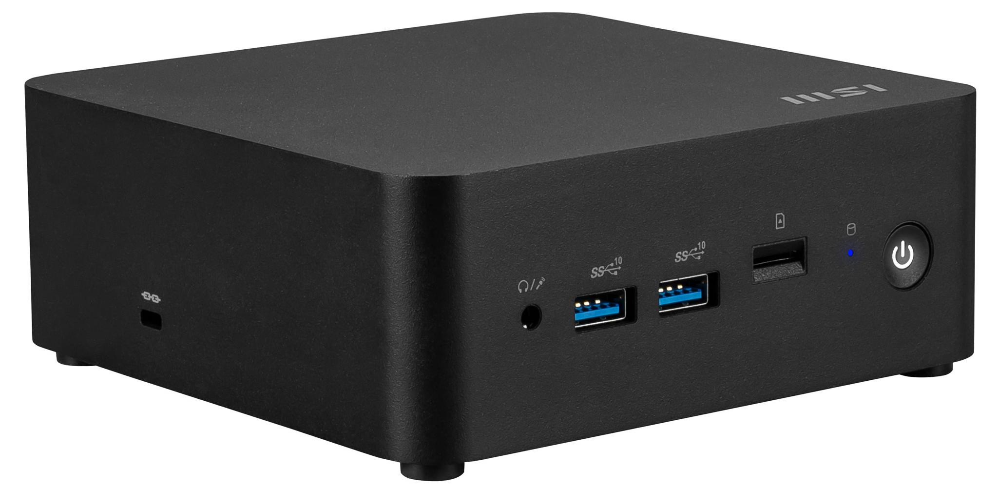 MSI Cubi NUC 1M-003EU i3-100U 8GB SSD512GB Intel UHD Graphics AX211 WiFi 6E Windows 11 Pro Black - zdjęcie 3