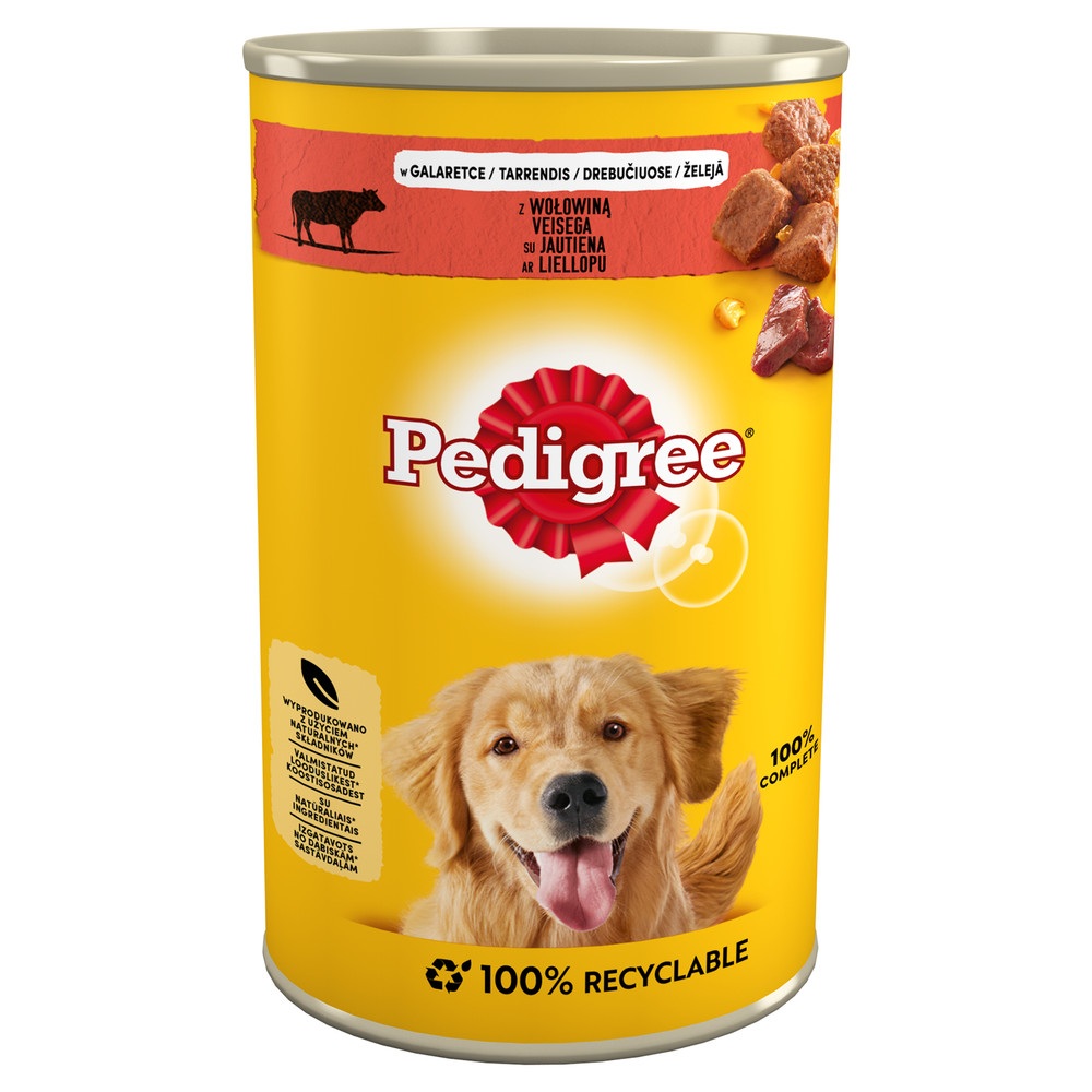 PEDIGREE Adult Wołowina w galaretce - mokra karma dla psa - 1200 g - zdjęcie 1