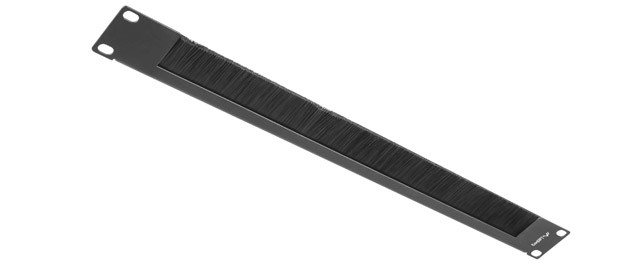 LANBERG PANEL SZCZOTKOWY DO SZAF 19" 1U CZARNY - zdjęcie 1