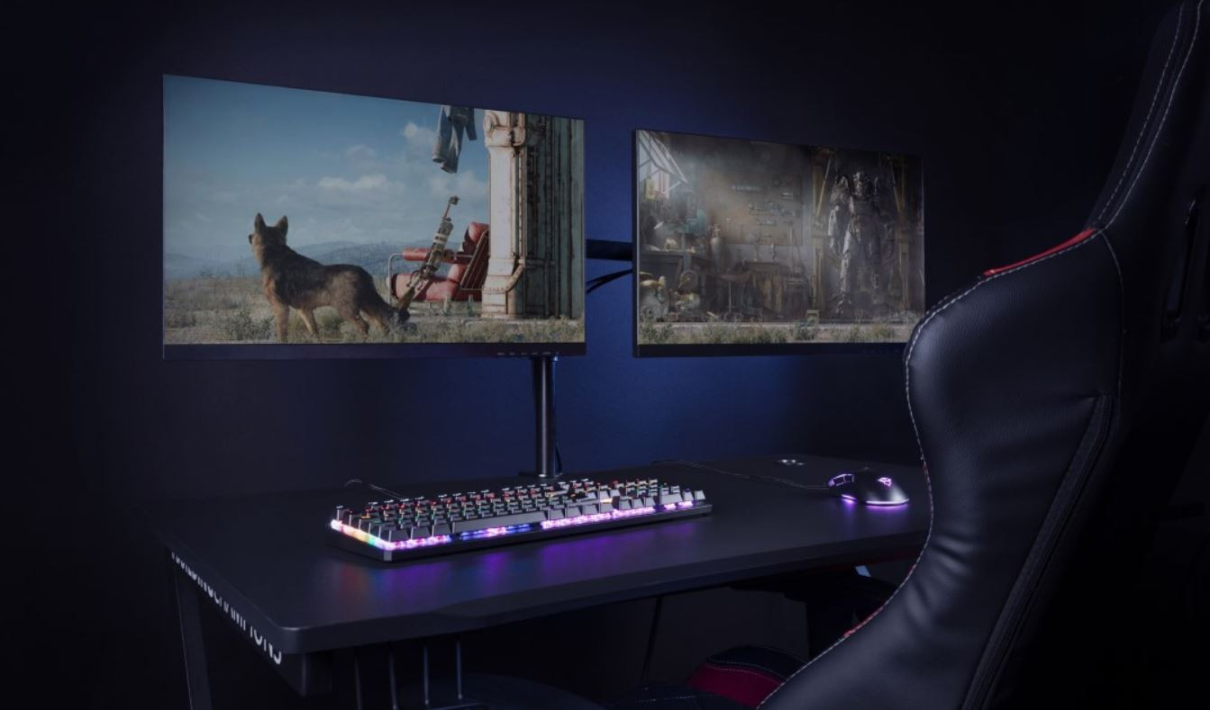 Uchwyt na 2 monitory TRUST GXT1120 Mara Dual (23941) - zdjęcie 1