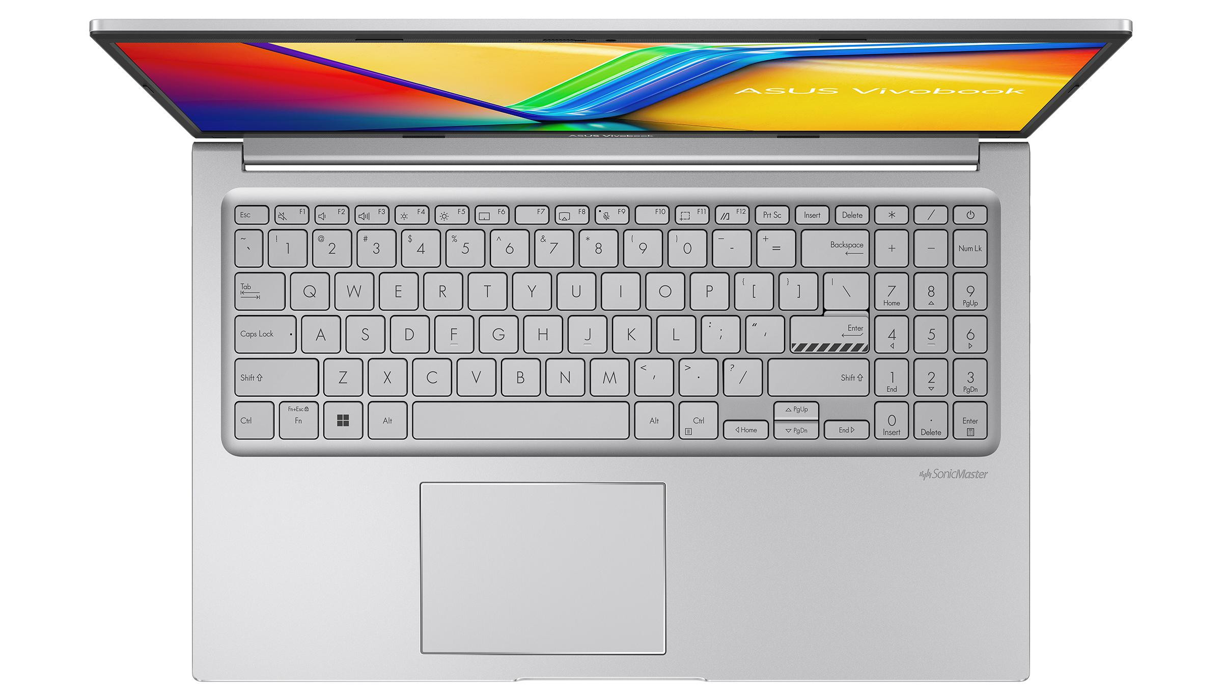 ASUS Vivobook 15 X1504VA-BQ2094W i5-1334U 15.6"FHD IPS-level 60Hz 250nits AG 16GB DDR4 SSD512 Intel Iris Xe Graphics WLAN+BT Cam720p 42WHrs Win11 Cool Silver - zdjęcie 2