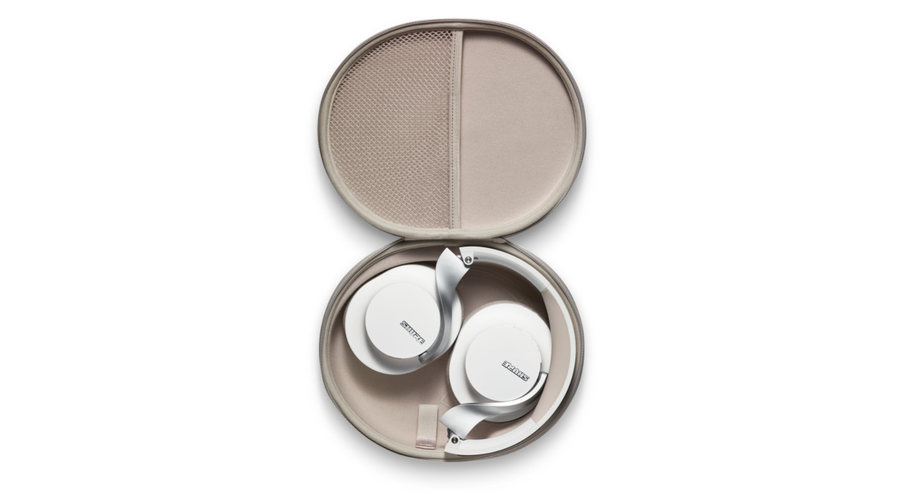 Shure SBH1DYWH1-EFS - Profesjonalne słuchawki bezprzewodowe AONIC 40 z systemem ANC (białe) - zdjęcie 3